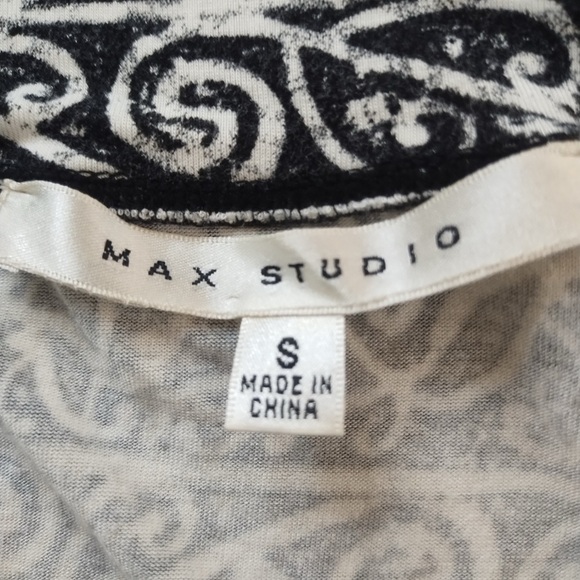 Max Studio Black and White Strapless Maxi Dress Sz S - Picture 5 of 9